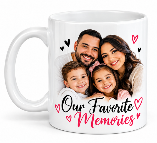 Personalized 11 oz Ceramic Mug – Custom Photo, Name or Logo